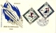 2 First Day Of Issue  Envelope  Jeux Olympiques 1960 MONACO  Premier Jour Emission  Ski - Sport Invernali