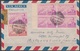 Spanien 1953 Luftpost Madrid Nach Deutschland Frankfurt/Main MiNr.5x888+887( D 4732 )günstige Versandkosten - Briefe U. Dokumente