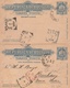 Bolivia POSTAL CARD WITH REPLY SIDE SENT TO Rembang Java Netherlands Indies 1898 - Bolivia