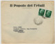 BUSTA  DA   CONEGLIANO        PER   MIRANO  VENETO   1943   C/ INTERNO  2 SCAN    (VIAGGIATA) - Marcophilia