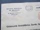 Belgien 1934 Luchtpost Roter Freistempel Fr. 17,5 B 444 An Die Genossenschaftliche Zentralbank Saarbrücken Sarre - Sonstige & Ohne Zuordnung