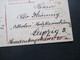 Rumänien 1922 Ganzsache P 78 Krönungskarte Nach Leipzig An Die Orthofon Holzblasinstrumenten Fabrik - Brieven En Documenten