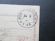 Italien 1896 Ganzsache Genua / Genova Nach Markneukirchen Mit Ak Stempel K1 Markneukirchen * 1 - Entiers Postaux