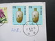 China 1997 ?!  Einschreiben Oceanic Creatures Postage Stamps Umschlag Motive Blumen Und Vasen - Covers & Documents