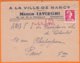 " A LA VILLE DE NANCY Maison LAVERGNE "  Sur Enveloppe PUB   De 24 BERGERAC Dordogne   Postée En 1956 Omec R.B.V. - Autres & Non Classés