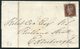1844 GB 1d Red Imperf Cover Liverpool 466 - Edinburgh - Lettres & Documents