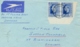 South Africa 1937 First Fliyng Boat Service Cover From Durban To Great Britain With 2 X 3 D. George VI Coronation + ½ D. - Luftpost