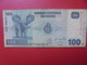 CONGO 100 FRANCS 2007 CIRCULER (B.9) - République Démocratique Du Congo & Zaïre