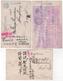 Lot De 3 Cartes Année Du Rat Zodiaque Japan Envoyées à Hong Kong China - Autres & Non Classés