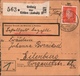 ! 1934 Paketkarte Deutsches Reich, Gröbzig über Köthen In Anhalt - Storia Postale