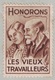 HONORONS LES VIEUX TRAVAILLEURS - VIGNETTE AU VERSO - ENVELOPPE PAR AVION POUR L'ALGERIE - GANDON 5F - Autres & Non Classés