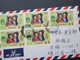 Hong Kong 1973 Nr. 264 MeF Mit 5 Marken Luftpostbrief Von Hongkong Nach Hanoi Vietnam Air Mail Letter - Storia Postale