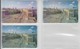 UKRAINE 1998 KIEV KHRESHCHATYK STREET 3 DIFFERENT CARDS - Ucraina