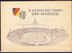 DDR GDR RDA - II. Dt. Turn- U. Sportfest (Mi.Nr. 530/33) 1956 - Sonderklappkarte Lpz Sonderstempel Vom Eröffnungstag - Briefe U. Dokumente