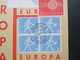 Schweiz 1960 Sonderblatt 1 Jahr Europafahrt Rotterdam Basel Mit Rotem Stempel Und Nr. 721 Als Eckrand Mit Druckdatum - Brieven En Documenten