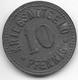 *notgeld Trossingen 10 Pfennig 1918   Zn  550.2b - Autres & Non Classés