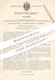 Original Patent - Aug. Schäfer , Johann Busse , Solingen , 1885 , Schere , Scheren | Messer , Klinge , Schneidwerkzeug ! - Historische Dokumente