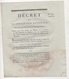 1793 - DECRET CONVENTION NATIONALE MINISTRE DE LA GUERRE / ARMEES DU NORD & DES ARDENNES - 52 HAUTE MARNE JOINVILLE - Decrees & Laws