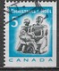 Canada 1968. Scott #488a (U) Christmas, Eskimo Family Carving - Single Stamps