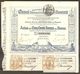 Vintage 1880 Canal Interoceanique De Panama Stock Certificate Ferdinand De Lesseps - Certificat D'actions - Transport