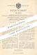 Original Patent - Alexander Heyland , Frankfurt / Main  1898 , Anlassen Von Wechselstrommotor | Anlasser | Motor | Strom - Historische Dokumente