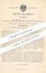 Original Patent - Ernst Berghaus , Düsseldorf  1897 , Maschinenstemmeisen | Maschinen Stemmeisen | Holz , Meißel , Hobel - Documenti Storici