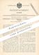 Original Patent - Wilhelm Körting , Barmen 1892 , Überführungsgetriebe / Traject F. Klöppelmaschine | Klöppel Volkenborn - Historische Dokumente