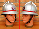 Casque De Sapeur-Pompier Autrichien Aluminium Peint & Cimier Chromé Avec Insigne - Headpieces, Headdresses