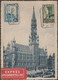 Belgique 1934 COB 292C, 1.75 F Hôtel De Ville De Bruxelles Sur Carte Maximum Ayant Réellement Voyagé Par Exprès - 1905-1934