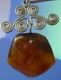 Delcampe - Vintage Jewelry Honey Yellow Natural Baltic Amber Cabochon Gem Charm Pendant #3b - Pendants