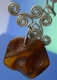 Delcampe - Vintage Jewelry Honey Yellow Natural Baltic Amber Cabochon Gem Charm Pendant #3b - Pendants