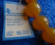 Vintage Kaliningrad Jewelry YAK With Original Label Baltic Amber Gems Necklace Round Beads - Necklaces/Chains