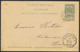 EP Au Type 5ctm Vert Obl Relais "Maubray" (1901) Vers Havinnes / Verso Pas De Qualité. COBA : 80 (R) - Tarjetas 1871-1909