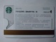 China Gift Cards, Starbucks, 100 RMB,china , 2018 ,(1pcs) - Gift Cards