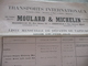 Liste Mensuelle Des Départs De Vapeurs Moulard Michelin In 1905 Marseille Grenoble En L'état - Transport