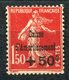 RC 14714 FRANCE N° 277 - 50c S. 1f50 ROUGE SEMEUSE COTE 235€ / 125€ NEUF ** MNH ( Voir Description Et Photos ) - Unused Stamps