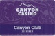 Canyon Casino Black Hawk CO Slot Card - Last Line Of Text Is 'Good Luck' - Large Phone# Oval - Casino Cards