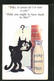 AK Comic-Figur Felix The Cat Vor Einer Milchflasche - Comicfiguren