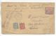 1906 - SEMEUSE + BLANC SUR LETTRE PAPIERS D'AFFAIRE RECOMMANDEE De LA BOURBOULE (PUY DE DOME) => THIERS - 1877-1920: Semi Modern Period