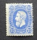 BELGIE  1869   Nr. 31   Spoor Van Scharnier *    CW 170,00 - 1869-1883 Leopold II