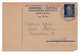 1950  YUGOSLAVIA, SERBIA, TPO 195 SUBOTICA-VINKOVCI, SENT TO ZAGREB, TITO, USED STATIONERY CARD - Postal Stationery