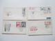 Delcampe - CSSR 1950 - 69 Belegeposten 500 FDC Teils Echt In Die DDR Gelaufen. Einschreiben / Luftpost Auch Zollstempel Celnice - Collections (sans Albums)