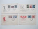 Delcampe - CSSR 1950 - 69 Belegeposten 500 FDC Teils Echt In Die DDR Gelaufen. Einschreiben / Luftpost Auch Zollstempel Celnice - Collections (sans Albums)