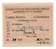 01.10.1945. YUGOSLAVIA, CROATIA, RAILWAY TICKET, 3RD CLASS, RIJEKA TO SUSAK - Other & Unclassified