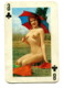 Carte Format 8,4 X 5,5 - Huit De Trèfle - Femme Nue - Autres & Non Classés