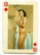 Carte Format 8,4 X 5,5 - Dix De Carreau - Femme Nue - Autres & Non Classés