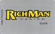RichMan Casino Black Hawk, CO - BLANK Silver Slot Card - Logo 17mm From Top - Casino Cards