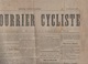 LE VELO ILLUSTRE N°1 - 01 1898 & 1ère PAGE N°1 JOURNAL LE COURRIER CYCLISTE - CORDANG - LUDOVIC MORIN - SALON DU CYCLE - Revues Anciennes - Avant 1900