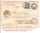 Constantinopel England.Postal Stationery R-Cover 40P Uprated 1894 To France Toulon .Lt De Vaisseau - Levant Britannique