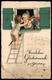 ALTE POSTKARTE ENGEL ANGEL ANGE AMOR AMOURS PFEIL UND BOGEN LIEBESPFEIL KUSS Kiss Baiser Nude Fensterln Postcard Cpa AK - Angels